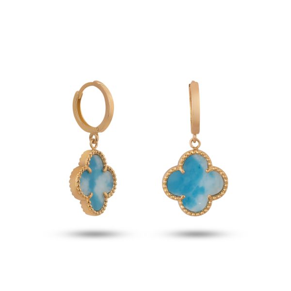 گوشواره ونکلیف آبی آسمانی روکو (V211)